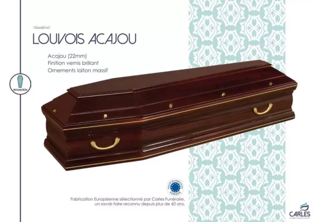 Cercueil LOUVOIS ACAJOU Cercueil LOUVOIS ACAJOU